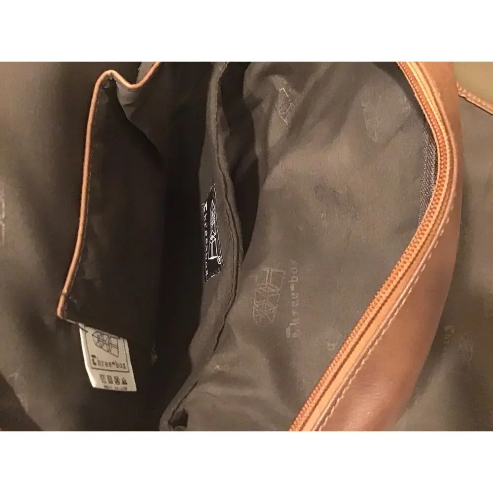 Vegan Leather Bag/Backpack With Adjustable Strap Laptop Compartment College